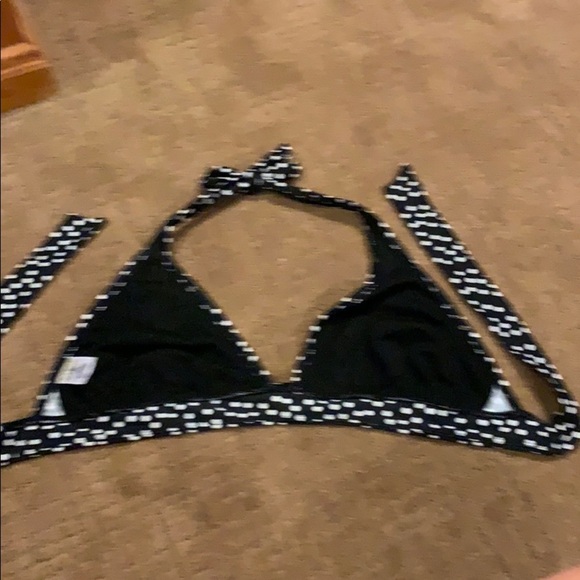 Black and White polka dot bikini top - Picture 2 of 3